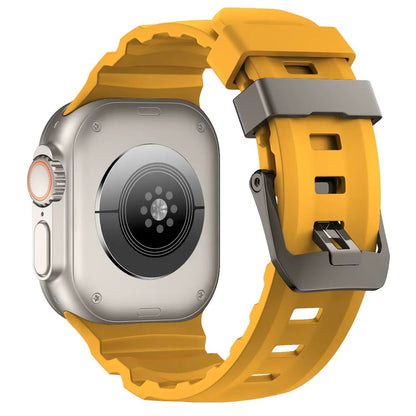 Trail Silicone Band Bracelet Strap for Apple Watch Ultra 2 49mm / Series 10/9/8/7 45mm / iWatch 6/5/SE 44mm, Band Color: mm, Parallel Import