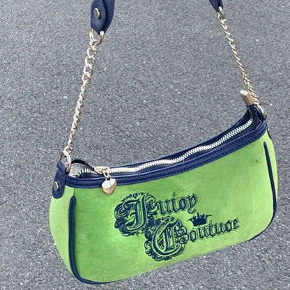1個 レトロな草刺繍ベルベット スパイシーガール 片肩ハンドヘルドバッグ 女性用ミドルエイジアンダーアームバッグ 色：グリーン 並行輸入品1個 レトロな草刺繍ベルベット スパイシーガール 片肩ハンドヘルドバッグ 女性用ミドルエイジアンダーアームバッグ 色：グリーン 並行輸入品