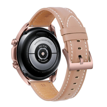 20mm Leather Strap Replacement Band for Samsung Galaxy Watch 3 (41mm, 45mm), Active 2, Gear S3, and HUAWEI WATCH GT2 (46mm). Band Color: mm. Parallel Import.