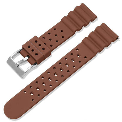 20mm/22mm Silicone Strap Compatible with Seiko/Omega/Longines Aqua Ghost Dive Watches, Black &amp; Green, Waterproof, Replacement Watch Band, Band Color: mm, Parallel Import