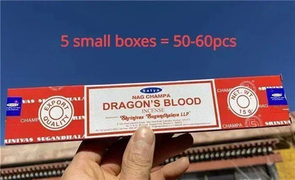 5BOX ナグ チャンパ インドインセンス コレクション サティヤ ハンドメイドスティック 6種類の香り リフレッシュする薬用アロマ ホームメディテーション用 香り： 並行輸入品
