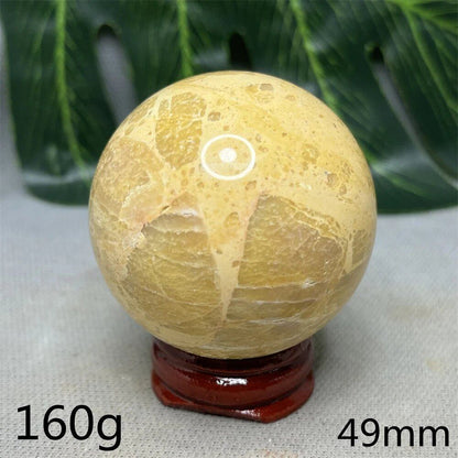 Hand-Polished Australian Gold Opal Ball, Ideal for Home Decor, Room Decoration, Holiday Gifts, Spiritual Stones, Healing, Witchcraft, Altars, and Prayer (Imported)