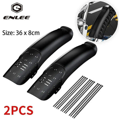 ENLEE Bike Hard Shell Fenders, Front and Rear Wheel Mudguards, MTB Mudguards, Cycling Parts &amp; Accessories, Color: XQ, Parallel Import