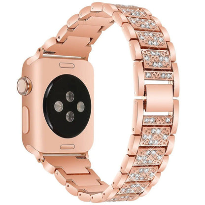 アップルウォッチ Ultra 2 49mm 対応 ブリング ダイヤモンドストラップ - 46mm 40mm 45mm 44mm 41mm 42mm サイズ対応 iWatch シリーズ 10/9/8/7/6 用 レディースブレスレット サイズ： 並行輸入品