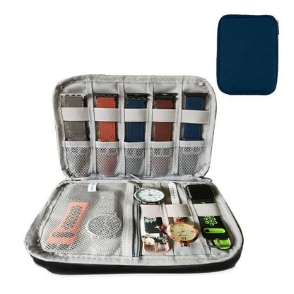 Multifunctional 8-Slot Travel Watch Organizer, Watch Case, Watch Holder, Watch Band Storage Case for Apple Watch Bands and Straps (Imported)