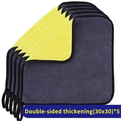 1/3/5-Count Microfiber Cleaning Towels, Car Cleaning Cloths, Professional Microfiber Car Drying Towels, Car Wash Towels, Accessories, Color: 30, Parallel Import