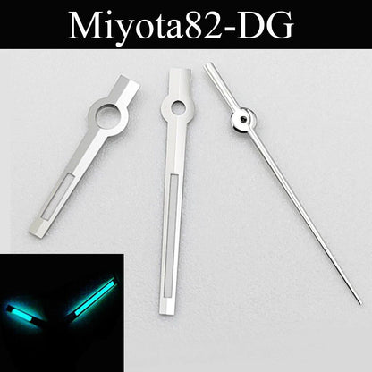 Green, Blue, Cyan Luminous Watch Hands for NH35, NH36, ETA 2824, 2836, Miyota 8215, 8205, 821A, DG2813, and 3804 Automatic Watches (Parallel Import)