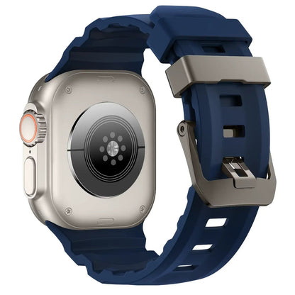 Trail Silicone Band Bracelet Strap for Apple Watch Ultra 2 49mm / Series 10/9/8/7 45mm / iWatch 6/5/SE 44mm, Band Color: mm, Parallel Import