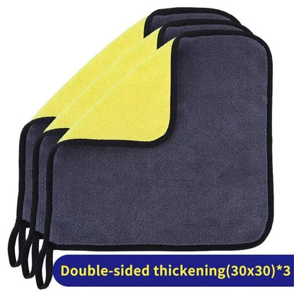 1/3/5-Count Microfiber Cleaning Towels, Car Cleaning Cloths, Professional Microfiber Car Drying Towels, Car Wash Towels, Accessories, Color: 30, Parallel Import