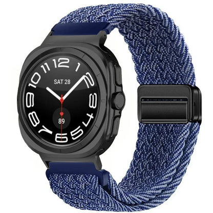 Replacement Nylon Loop Strap for Samsung Galaxy Watch Ultra (47mm) with Magnetic Buckle, Compatible with Galaxy Watch 7 Ultra, Band Color: Compatible with Galaxy Watch Ultra; Band Width: Compatible with Galaxy Watch Ultra (Parallel Import)