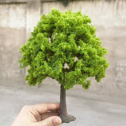 10/15/23cm Spring Tree Model, Fresh Green, Light, Delicate Handmade Wire Tree, Precision Scale Model Train, Railway Layout, Color: Parallel Import
