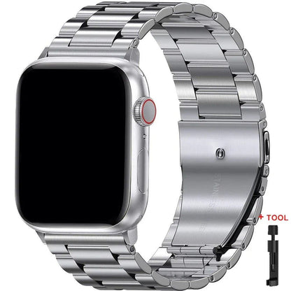 Stainless Steel Metal Band for Apple Watch Ultra 2 (49mm), S10 (46mm), 42mm, 45mm, 41mm, and 44mm - Compatible with iWatch Series 10, 9, 8, 7, SE, 6, 5, 4, and 3. Band Color: Imported