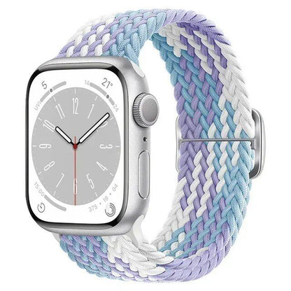 アップルウォッチUltra 2用ナイロンストラップ バンド 49mm 40mm 44mm 41mm 38mm 45mm対応 伸縮ブラidedループ ブレスレット iWatchシリーズ9/8/7/6/SE/5/4対応 バンドカラー：mm 並行輸入品