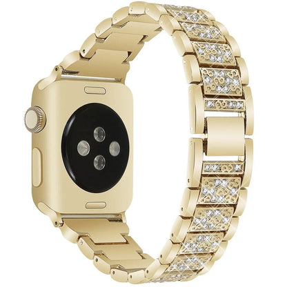 アップルウォッチ Ultra 2 49mm 対応 ブリング ダイヤモンドストラップ - 46mm 40mm 45mm 44mm 41mm 42mm サイズ対応 iWatch シリーズ 10/9/8/7/6 用 レディースブレスレット サイズ： 並行輸入品