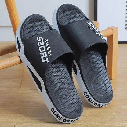Men's slippers, stylish summer sandals, non-slip, indoor and outdoor wear, suitable for both men and women, suitable for bathrooms and other outdoor activities. Parallel import.