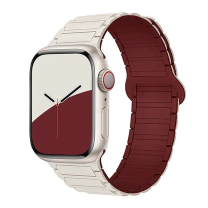 Magnetic Loop Band for Apple Watch, Compatible with 44mm, 40mm, 49mm, 45mm, 41mm, and 38mm Silicone Straps, Compatible with iWatch Series 9/8/7/6/5/4/3/SE/Ultra 2, Parallel Import