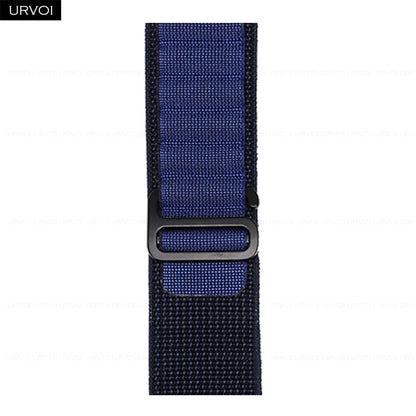 URVOI Apple Watch Ultra 2 Band, Compatible with Series 10/9/8/7/6/SE, Alpine Loop Black, G-Hook Closure, Polyester Woven Cord, Compatible with iWatch 49mm, Band Colors: 44mm, 45mm, 46mm, 49mm, Parallel Import
