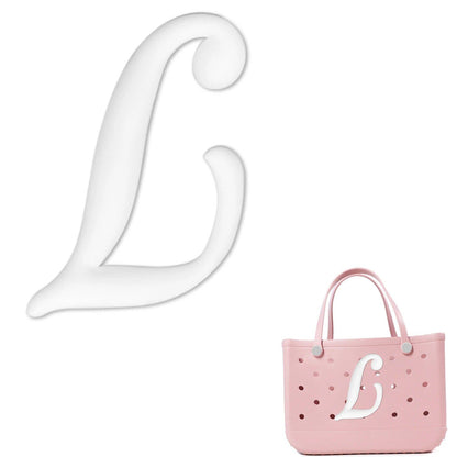 1/26 Scale PVC Greek Alphabet Bag Charms for Women, Beach Bag Decoration, Lettered Bag Accessories, Tote Bag Charms, Gift, Color, Parallel Import