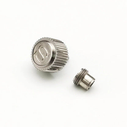 Stainless Steel Watch Crown Accessory Handle for 7S26/NH35/NH36/NH35a/NH36a/NE15/4R35/4R36/6R15 Movements (Compatible with SKX007/SKX009) Parallel Import