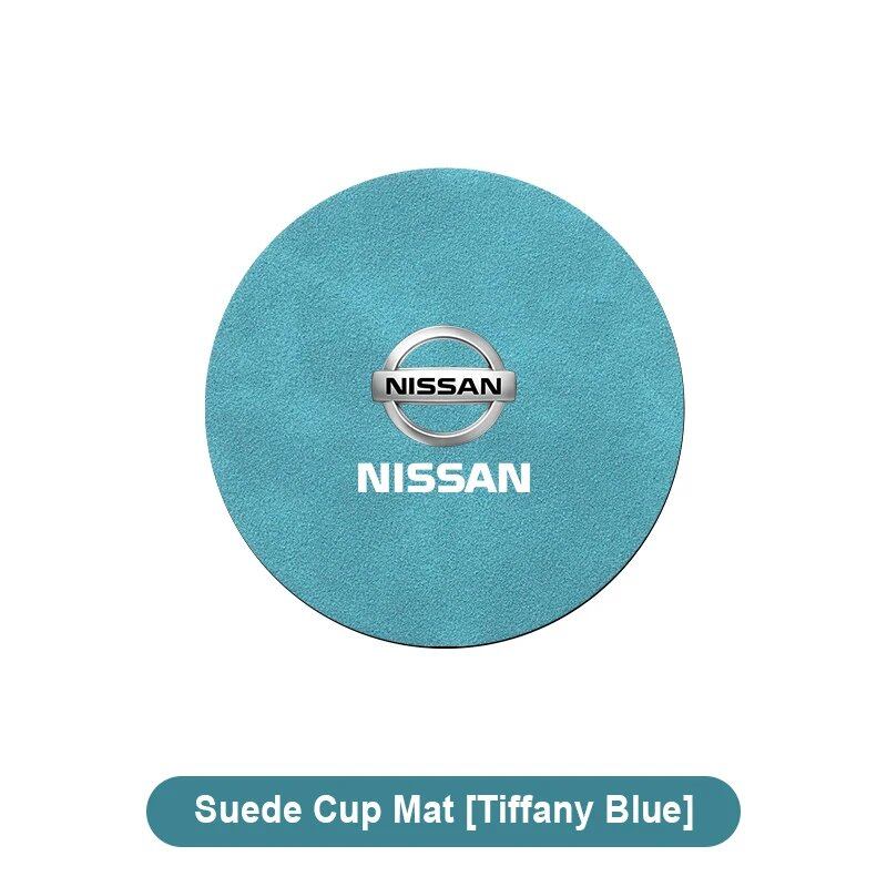 Hot Sale: 1/2 Car Coasters, Cup Holder Mats, Non-Slip Cup Pads, Accessories for Nissan X-TRAIL, Qashqai, Note, Juke, Sentra, and Patrol (Parallel Import)