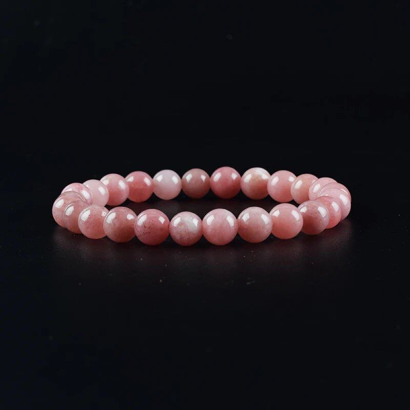 Natural Aquamarine and Agate Bead Bracelet for Women, Single Circle Crystal Bracelet, Romantic, Casual, Yoga, Meditation, Gift, Long, Parallel Import