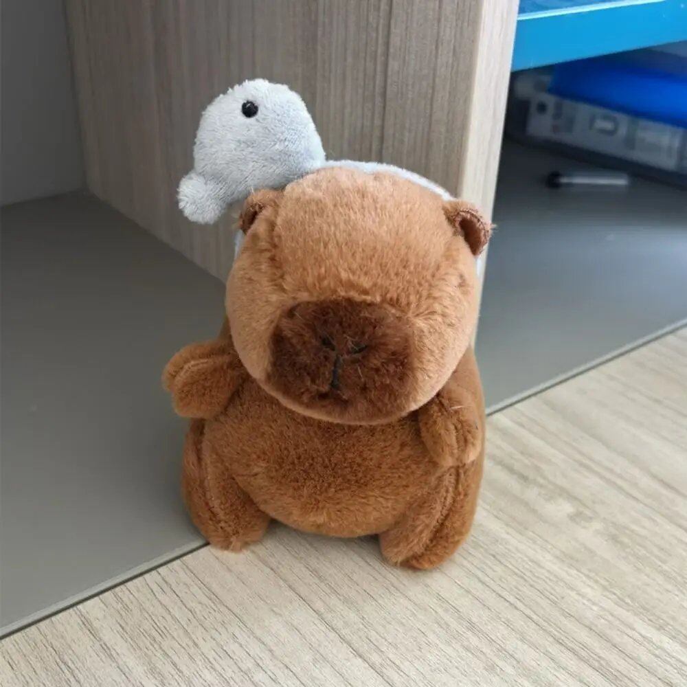 10-13cm Capybara Keychain, Couple's Car Keychain, Backpack Pendant, Bag Charm, Cute Pink Capybara Plush Keychain Doll, Parallel Import