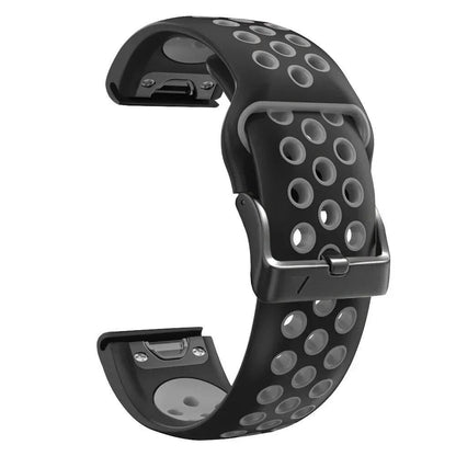 Quick-Fit Silicone Watch Strap for Garmin Instinct 2X Solar, 26mm and 22mm, Compatible with Garmin Fenix 6X, 6 Pro, 5X, 5 Plus, 7X, and 7, Band Color: 0, Parallel Import