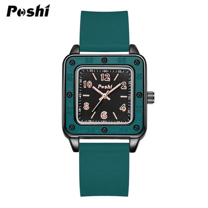 Possy 923 Women's Quartz Watch with Silicone Strap, Numeral Dial, and Montre Femme Color; Ships from: Parallel Import