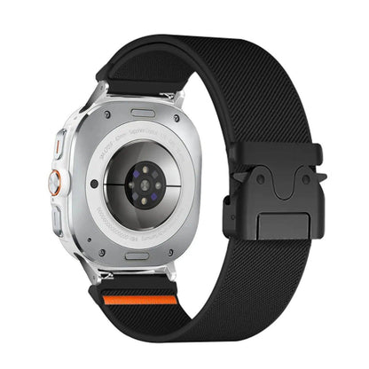 47mm Sport Nylon Bracelet Braided Loop Strap for Samsung Galaxy Watch 7 Ultra. Band Color: Compatible with Galaxy Watch 7 Ultra. Parallel Import.