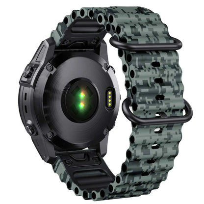 22mm/26mm Ocean Strap for Garmin Fenix 7/7X/5/5 Plus/6/6 Pro, Replacement Watch Band for Forerunner 965, Instinct/Enduro, Band Color: mm, Parallel Import