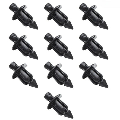 10/20/30-Piece 6mm Black Rivets, Fairing Body Trim Panel Fasteners, Screw Clips, for Honda, Suzuki, Kawasaki, Motorcycle Accessories, 0 Pieces per Pack, Parallel Import
