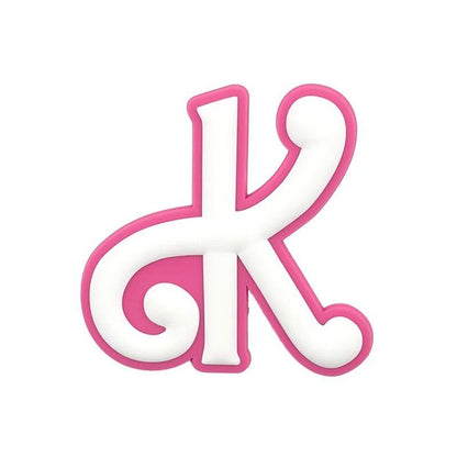 1/26 Scale PVC Pink Greek Alphabet A-Z Charm for Beach Bags, Women's Handbags, and Travel Bags (Pinky Girls) - Parallel Import