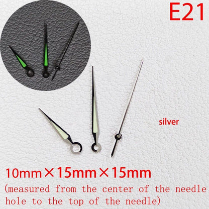 ETA Series Watch Accessories, Green &amp; Blue Super Luminous Hands for ETA 2824, 2892, 2836, and 2834, Parallel Import