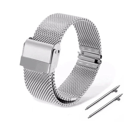 Mesh Stainless Steel Watch Strap, 12, 14, 16, 18, 20, 22mm, Metal Bracelet, Quick Release, 17, 19, 21, 24mm, Universal Loop Wristband, Band Color: mm, Parallel Import