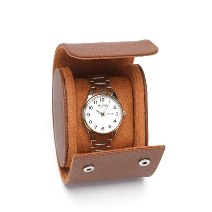 Embers 2024 New Watch Roll, PU Leather, 1-Slot, 2-Slot, 3-Slot, Black/Brown, Watch Storage Bag/Watch Box, Luxury, Elegant, Stylish, Color: Parallel Import