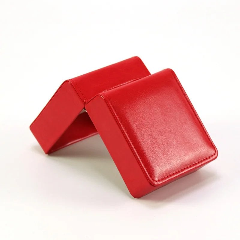 Vintage-inspired PU leather watch case, stylish watch storage box, travel watch display box, parallel import