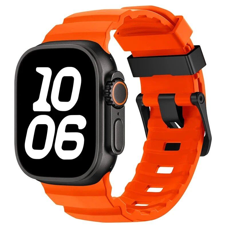 アップルウォッチUltra 10 9 8 7 6 5 SE用 高級ソフトシリコンバンド トレイルストラップ 46mm 45mm 49mm 44mm対応 リストバンド アクセサリー バンドカラー：mm 並行輸入品