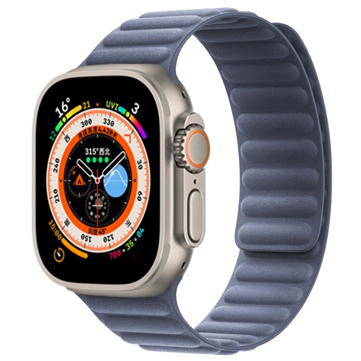 FineWoven Strap for Apple Watch - Ultra 2/Series 9/8/7/SE Compatible Magnetic Loop Band (49mm/45mm/44mm/41mm/40mm) Band Color: mm; Ships from: Parallel Import