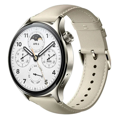 22mm Universal Calf Leather Strap Band Accessory for Xiaomi Watch S3, S1 Pro/S1, MI Color 2, and S1 Active. Band Color: Parallel Import