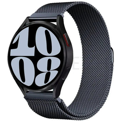 Compatible with Samsung Galaxy Watch 5/6/4/Classic, 22mm/20mm Metal Milanese Loop Magnetic Star-Like Bracelet, Hubai GT4/3/2e Strap, Size 2, Parallel Import
