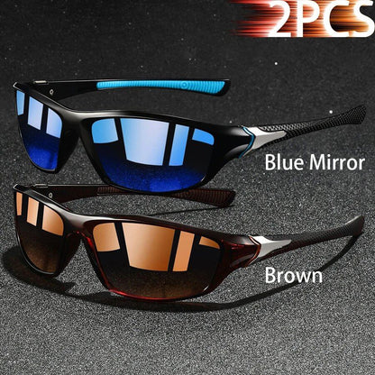 Set of 1, 2, or 3 Retro Sports Sunglasses for Men and Women, Ideal for Fishing, Running, Cycling, Climbing, and Outdoor Sports, UV400 Protection, Anti-Glare Lens Color: Parallel Import