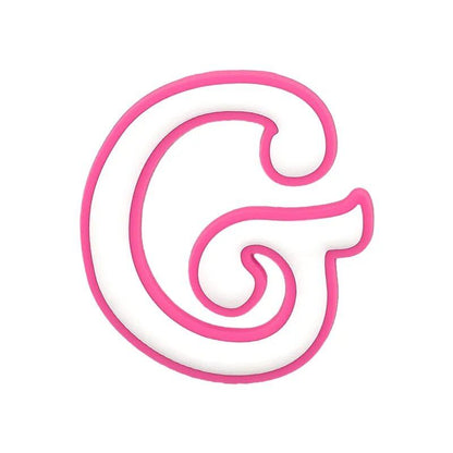 1/26 Scale PVC Pink Greek Alphabet A-Z Charm for Beach Bags, Women's Handbags, and Travel Bags (Pinky Girls) - Parallel Import
