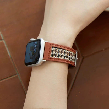 Apple Watch Colle Leather Loop Band - Compatible with Series Ultra, 10, 9, 8, 7, 6, 5, 4, 3, 2, 1, and SE (38mm, 40mm, 41mm, 42mm, 44mm, 45mm, 46mm, 49mm) - Band Color: mm, Parallel Import