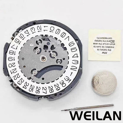 VK63 VK63A Quartz Movement Chronograph with 24-Hour Display and Calendar Display (Parallel Import)