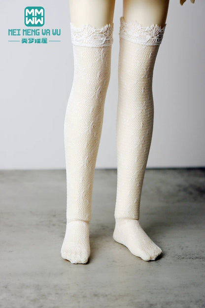 Lace Stockings for 1/3, 1/4, and 1/6 BJD, DD, SD, and YOSD Dolls, Doll Fashion Accessory, Color: BJD-0, Parallel Import