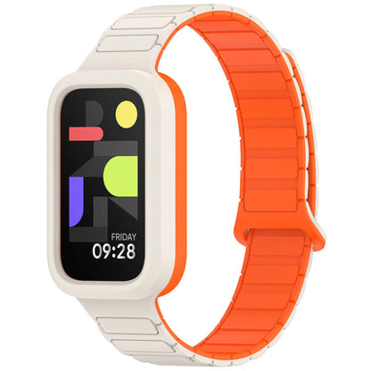 Magnetic Watch Strap for Redmi Band 3, Xiaomi Smart Band 9 Active Wristband, Silicone Strap, Band Color: Parallel Import