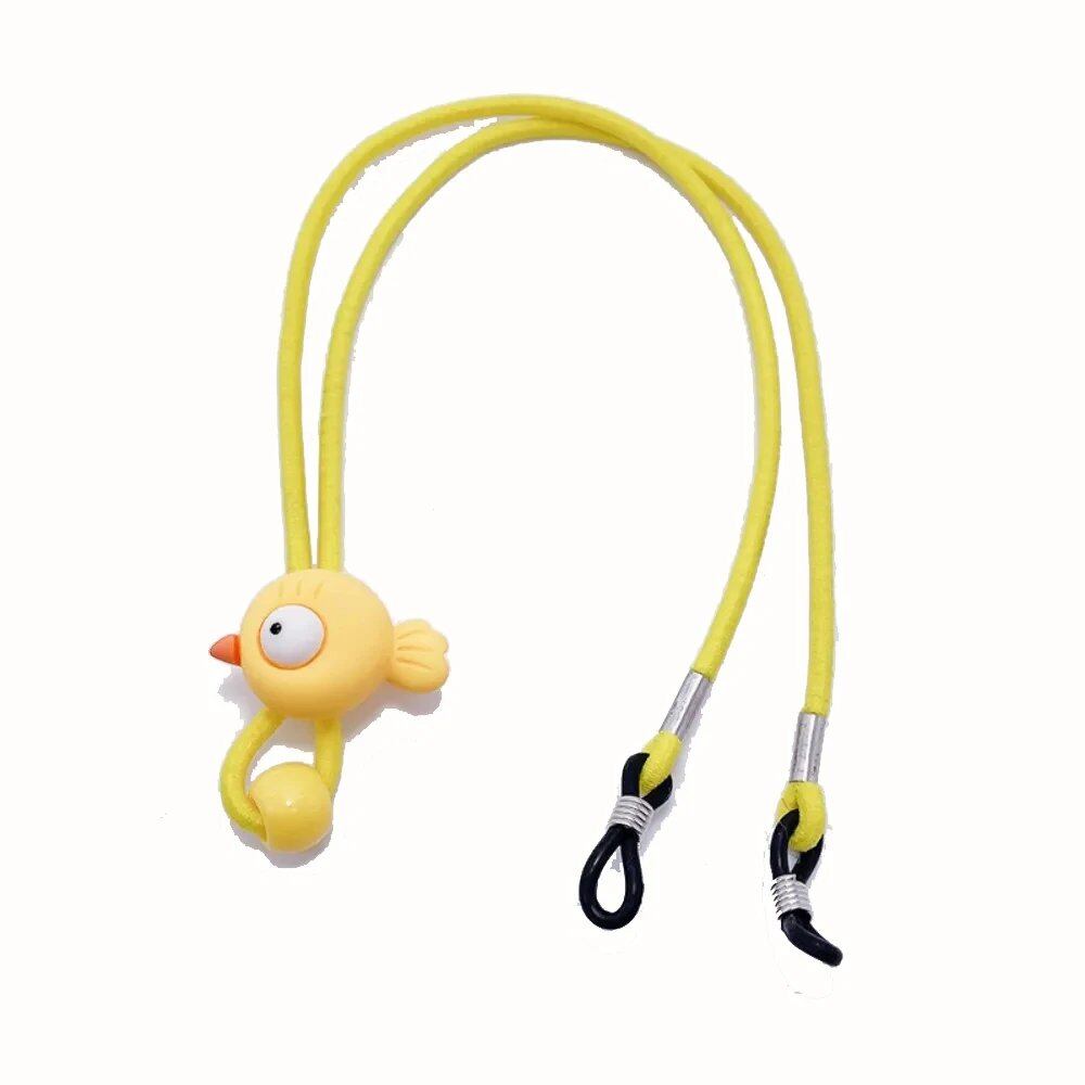 1/6 Scale Cartoon Animal Eyeglass Strap, Sports Eyeglass Band, Unisex, Adjustable, Cute Sunglasses Strap, Eyeglass Cord, Parallel Import