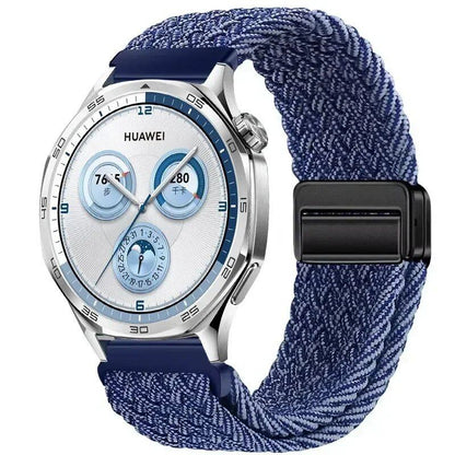 22mm Nylon Loop Strap for Huawei Watch GT5 Pro / GT4 / GT3 / GT2e (46mm) - Compatible with Huawei Watch 4 / 3 Pro Wristband Accessory, Band Color: ; Band Width: 22mm, Parallel Import