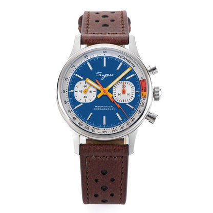 Sugesu Pilot's Watch ST19 Origin Movement Swan Neck Chronograph Mechanical Wristwatch with Sapphire Crystal, Military Racing, 1963 Limited Edition, Size: ; Ships from: Parallel Import