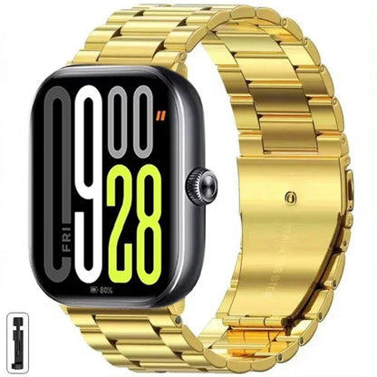 Adjustable Stainless Steel Metal Strap for Redmi Watch 5/Redmi Watch 4, Xiaomi Mi Band 9 Pro/Mi Band 8 Pro, Parallel Import